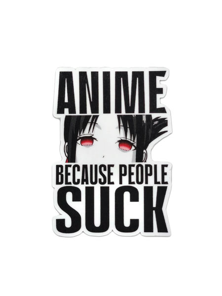animebcozpeoplsuck_comicsense.jpg People Suck Sticker