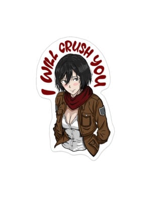 mikasa_sticker.jpg Titan Slayer Waifu Sticker