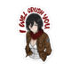 mikasa_sticker.jpg Titan Slayer Waifu Sticker