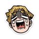 zenitsu_cryface_comicsense.jpg Crying SlayerSticker