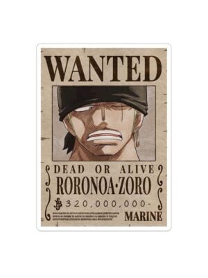 zoro_wanted_sticker_comicsense.jpg Wanted Zoro Sticker